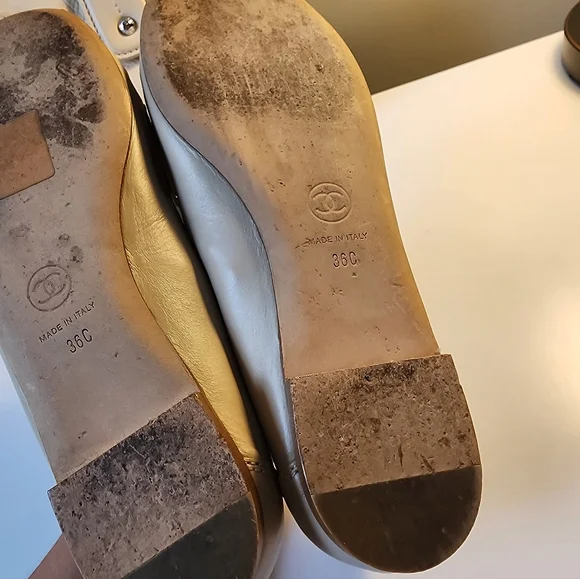 Authentic Chanel Elegant Cream Loafers Size 36 - Picture 8 of 9